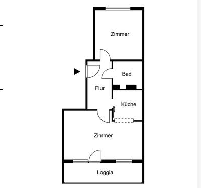 Foto - 2-Zimmer-Wohnung mit Loggia in Frankfurt (Oder) Süd – ab 01.04.26