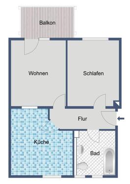 Foto - Etagenwohnung in Bad Hersfeld zur Miete