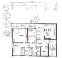 4-Zimmer-Wohnung ruhige Lage - 705,00&nbsp;EUR Kaltmiete, ca.&nbsp; 100,00&nbsp;m&sup2; in Kulmbach (PLZ: 95326) Blaich