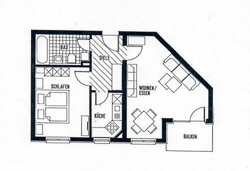 Foto - 2 Zimmer Etagenwohnung zur Miete in Neustadt an der Orla