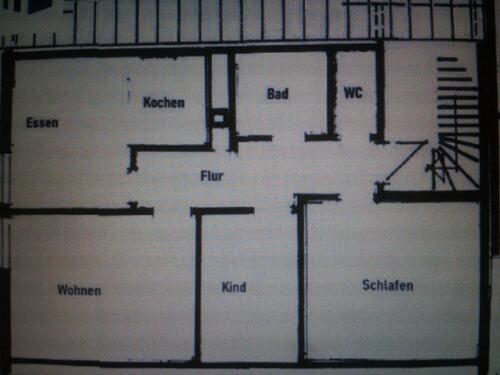 Foto - 3 Zimmer DG_Wohnung - 900,00 EUR Kaltmiete, ca.  75,00 m²