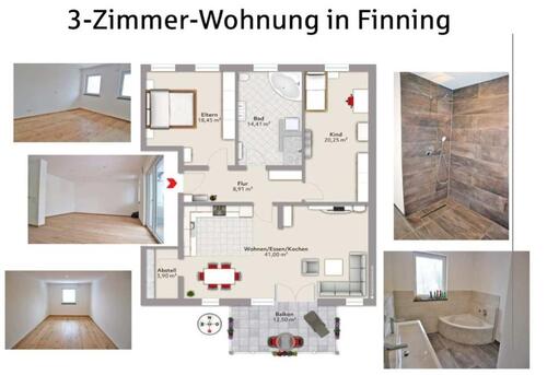 Foto - Etagenwohnung zur Miete in Finning