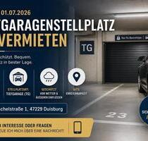 Tiefgarage zu vermieten - ab 01.07.2026 - TG-Stellplatz Duisburg