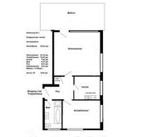 Einbeck-Greene 2 Zimmerwohnung 64m2 mit Balkon