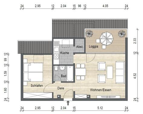 Foto - 2 Zimmer Etagenwohnung in Saarbrücken