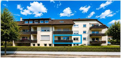 Foto - Ruhige 2-Zimmer-Wohnung mit 2 Balkonen (Balkon + Loggia) in Deger