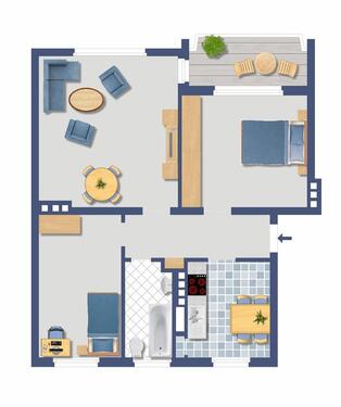 Foto - 3 Zimmer Etagenwohnung zur Miete in Uelzen