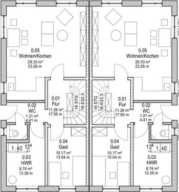 Foto - 5 Zimmer Doppelhaushälfte in Papendorf