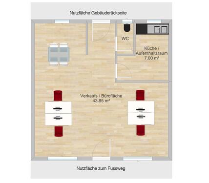 Foto - Laden zu vermieten - 480,00&nbsp;EUR Kaltmiete, ca.&nbsp; 60,00&nbsp;m&sup2;