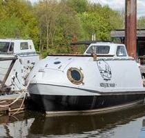 Charmantes Hausboot (ehem. Rettungsboot) in Hamburg