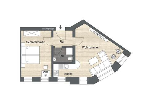 Foto - 2 Zimmer Etagenwohnung zur Miete in Dresden