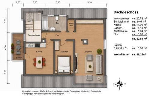 Foto - 6 Zimmer Maisonettenwohnung in Neuburg an der Donau