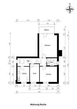 Foto - Etagenwohnung zur Miete in Wilhelmshaven