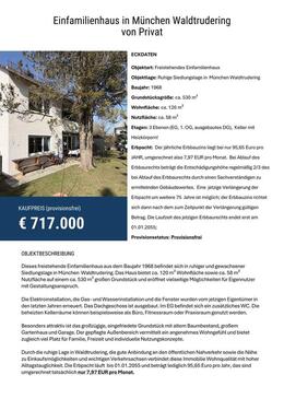 Foto - 7 Zimmer Einfamilienhaus zum Kaufen in München