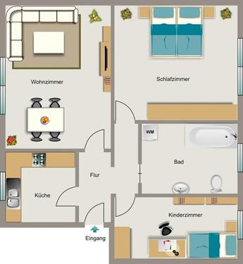 Foto - 3 Zimmer Etagenwohnung zur Miete in Marl