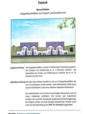 Foto - Doppelhaushälfte in Goldenstedt zu vermieten