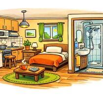 1 Zimmer Apartment mit EBK - 400,00&nbsp;EUR Kaltmiete, ca.&nbsp; 25,00&nbsp;m&sup2; in Rhauderfehn (PLZ: 26817)