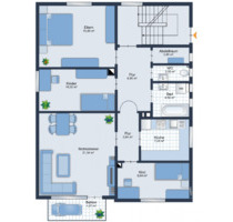 Eine Wohnung zu Vermieten - 580,00&nbsp;EUR Kaltmiete, ca.&nbsp; 78,00&nbsp;m&sup2; in Bad Rodach (PLZ: 96476)