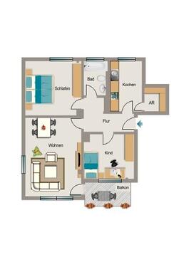 Foto - Etagenwohnung in Bochum zur Miete