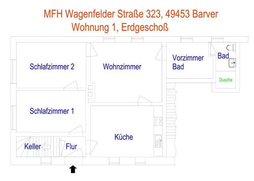 Foto - 1.5 Zimmer Erdgeschoßwohnung zur Miete in Rehden