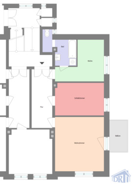 Foto - Geräumige 2-Zimmer Wohnung mit Balkon in Süd