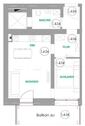 Foto - Amberg: 2-Zi Wohnung in 1.OG mit EBK, Südbalkon und TG Stellplatz