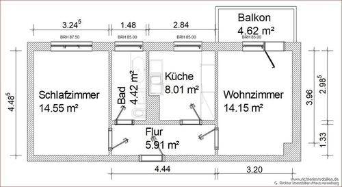 Foto - 2 Zimmer Etagenwohnung zur Miete in Halsbrücke
