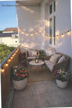 Foto - LED - Spots, Einbauküche, Wohnzimmer und Schlafzimmer mit Parkett
