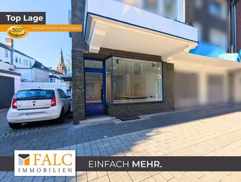 Foto - Kompakte Repräsentanz: Helles Ladenlokal mit Top-Schaufensterfront in Herten-Mitte