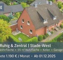 @HOME ★ Reihenhaus mit Garten & Garage | ruhig & zentral | Stade-West ★ langfristig | gepflegt
