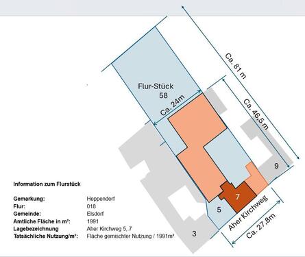 Foto - Grundstück 1.991 m² – breite Straßenfront – Elsdorf‑Heppendorf