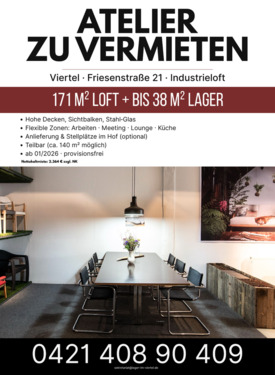 Foto - Atelier E im Viertel: 171 m² Loft – teilbar, ab 012026
