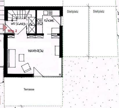 Foto - 2 Zimmer Etagenwohnung zur Miete in Fellheim