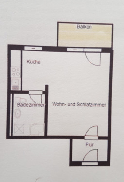 Foto - 1 Zimmer Etagenwohnung zur Miete in Passau
