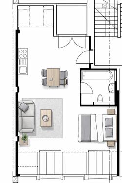 Foto - 1 Zimmer Etagenwohnung zur Miete in Leipzig