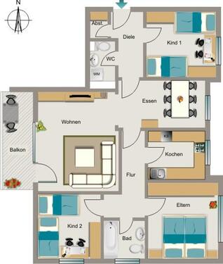 Foto - Etagenwohnung zur Miete in Recklinghausen