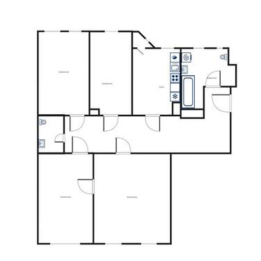Foto - 4 Zimmer Etagenwohnung zur Miete in Leipzig