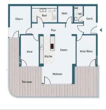 Foto - 4 Zimmer Terrassenwohnung zur Miete in Hohenthann