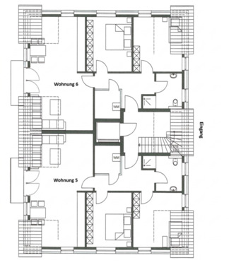 Foto - 3 Zimmer Dachgeschoßwohnung zur Miete in Bispingen
