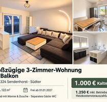 Großzügige 3-Zimmer-Wohnung mit Balkon in Sendenhorst