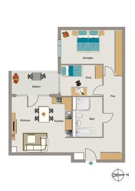 Foto - Etagenwohnung zur Miete in Neuss