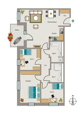 Foto - Etagenwohnung zur Miete in Sankt Augustin
