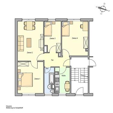 Foto - 4 Zimmer Erdgeschoßwohnung zur Miete in Grabow