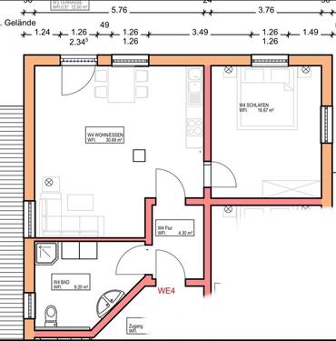Foto - Neubau Wohnung Schwanenkirchen - 700,00&nbsp;EUR Kaltmiete, ca.&nbsp; 63,00&nbsp;m&sup2;