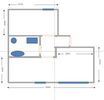 2 Zi-Wohnung in 26452 Nsg Sande bei Wilhelmshaven, Einbauküche - Zetel