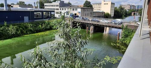 Foto - Atelierplatz mit Kanalblick und Lager 333,- Euro!