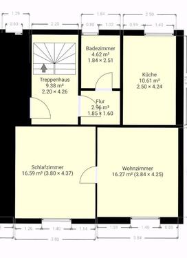 Foto - Helle 2-Zimmer-Wohnung - 550,00 EUR Kaltmiete,