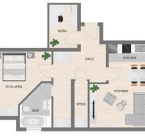 Schöne 2-Zimmer-Souterrain-Wohnung in Freystadt