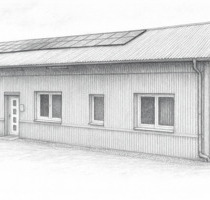 Halle mit Büro 260 m² und gepl. Anbau 350 m² - Perleberg