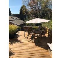 Loftartige Gründerzeitwohnung mit riesiger Dachterrasse u. Garten - Mönchengladbach Nord